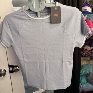 Levi's Women's Soft Blue Short Sleeve Tee